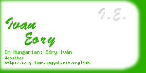 ivan eory business card